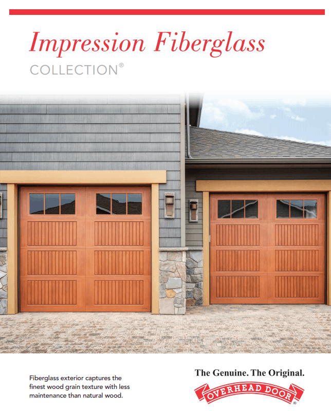 Impression Fiberglass Garage Doors, Fiberglass Garage Doors Wood Look