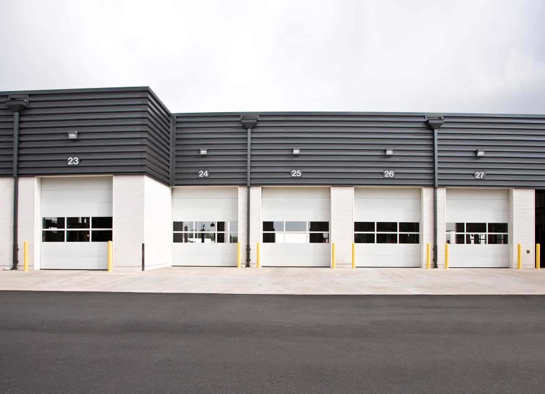 sectional steel commercial garage doors