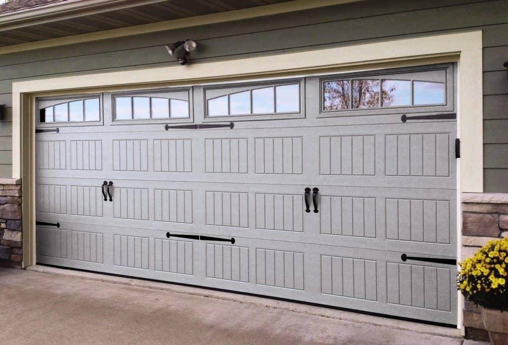 thermacore gray residential garage door