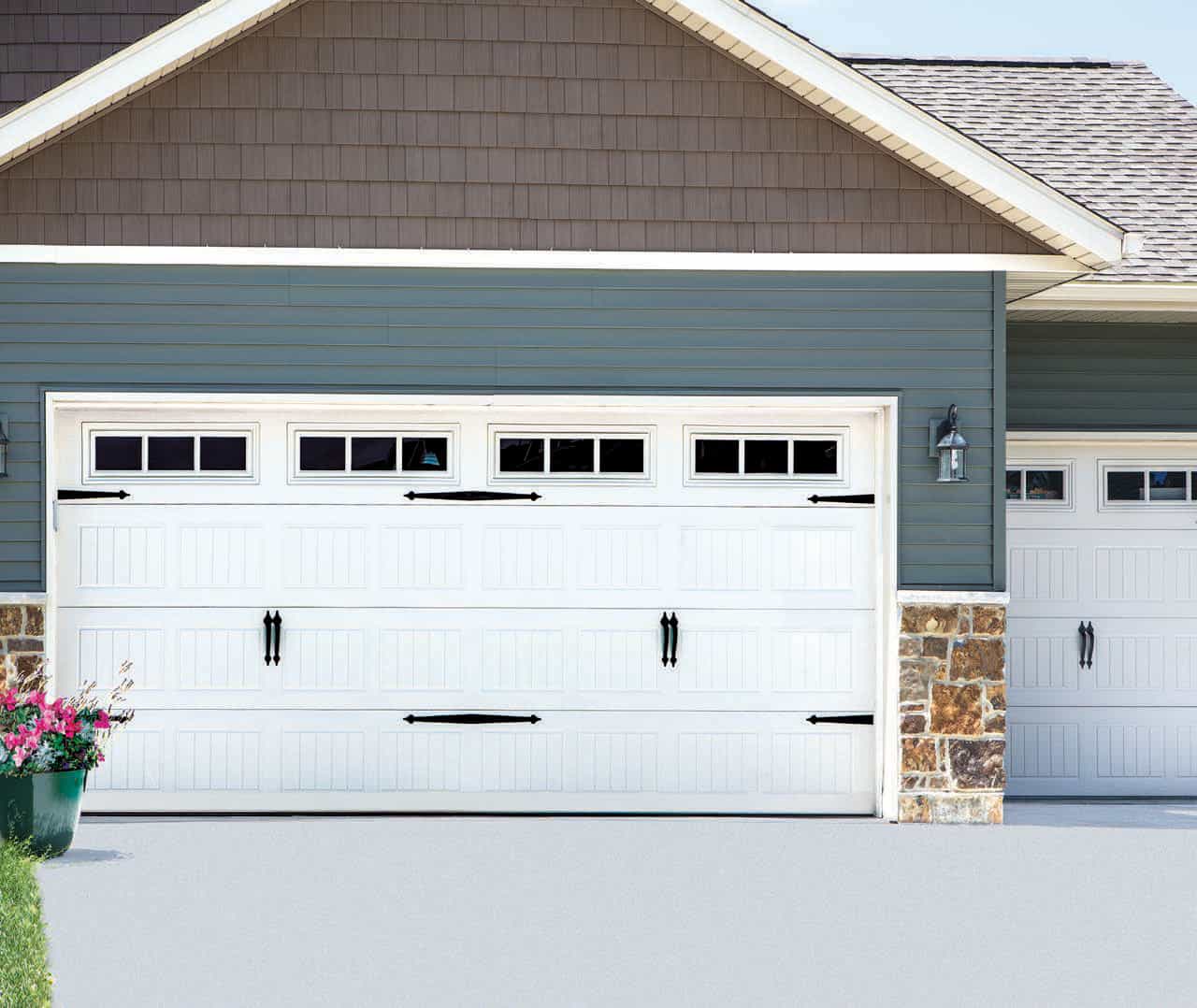 traditional steel garage doors