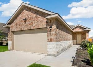 a home exterior with a front door